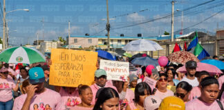 Familiares y munícipes marchan por desaparición de Brianna en Puerto Plata