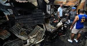 Incendio en el Golfo de Santa Fe deja dos Viviendas afectadas