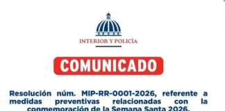 Interior y Policía prohíbe fiestas masivas durante la Semana Santa 2026