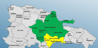 COE mantiene alerta amarilla en DN, SC y SD, 8 provincias más en verde por lluvias