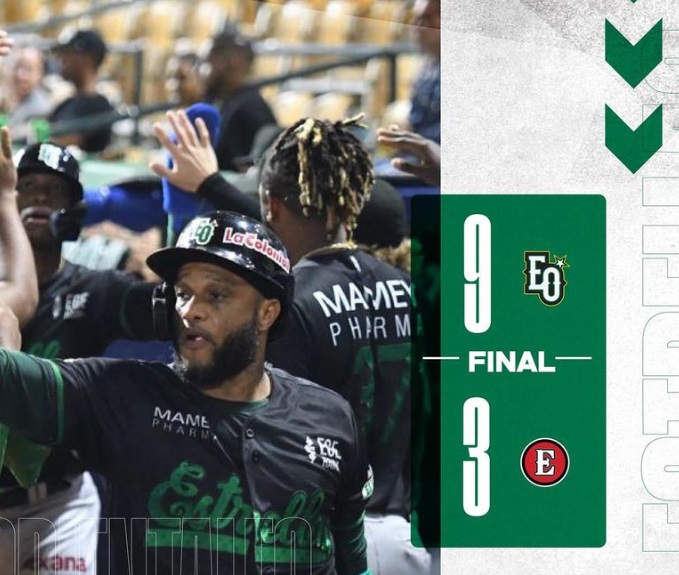 Estrellas Orientales vence 9-3 a los Leones del Escogido