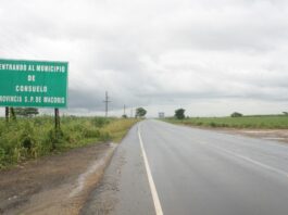 Dos heridos al chocar moto con vehiculo a la salida de S.P.M hacia Consuelo.