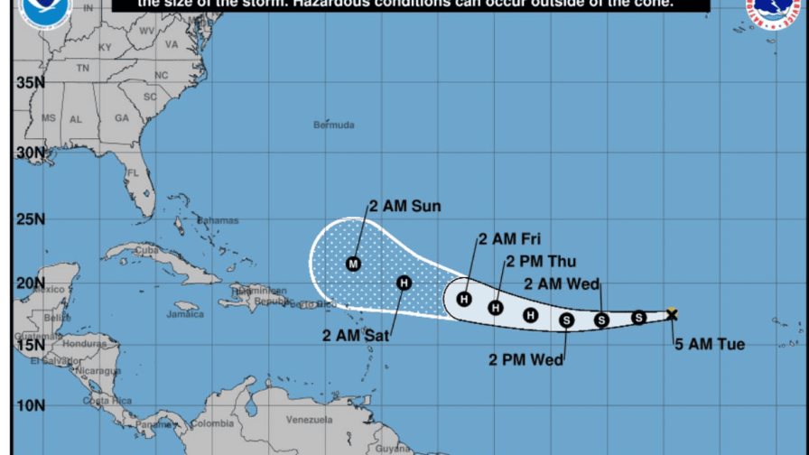 Tormenta Erin se fortalecerá y se convertirá en huracán en los próximos días