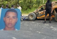 Hombre pierde la vida al chocar motocicleta con un Buggy en Bayaguana