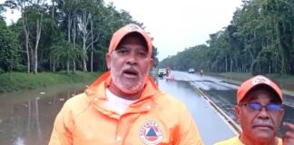 Cierran la autovía de Samaná debido a inundaciones provocadas por Melissa en Monte Plata