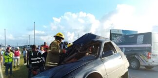 Muere turista rusa en accidente en Boulevar Turístico del Este, Bávaro.