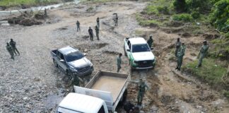 Ejército frustra extracción ilegal en río Nigua con operativo en San Cristóbal