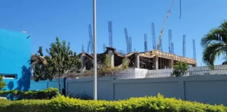 Colapsa parte en construcción del Hospital Materno Infantil de Azua
