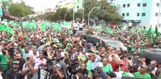 La Fuerza del Pueblo manda contundente mensaje con marcha multitudinaria en contra del alto costo de los productos de primera necesidad