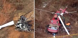Dos helicópteros chocan en Nueva Jersey; reportan un muerto