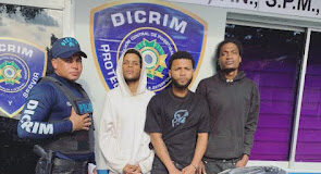 PN apresa tres hombres por robo de motocicleta en San Pedro de Macoris