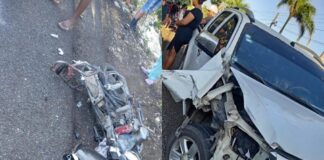 Muere hombre tras ser impactado por vehículo de transporte público en la carretera Azua–Peralta