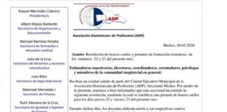 ADP convoca dos días de brazos caídos en Miches