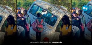 Varios estudiantes heridos en accidente en kilómetro 26 de la carretera de Yamasá
