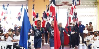 A ritmo de marcha patriótica inician Juegos Escolares Miguel Infante en La Romana