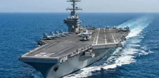 Estados Unidos desplaza al USS Gerald R. Ford desde el caribe hacia el medio oriente