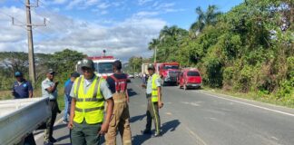 Triple accidente en carretera Hato Mayor–San Pedro, afortunadamente solo se registraron daños materiales