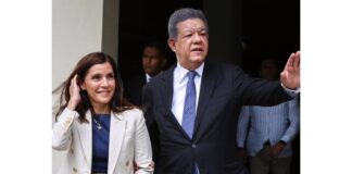 Leonel habló de seguridad y democracia durante la visita, embajadora de EE.UU.