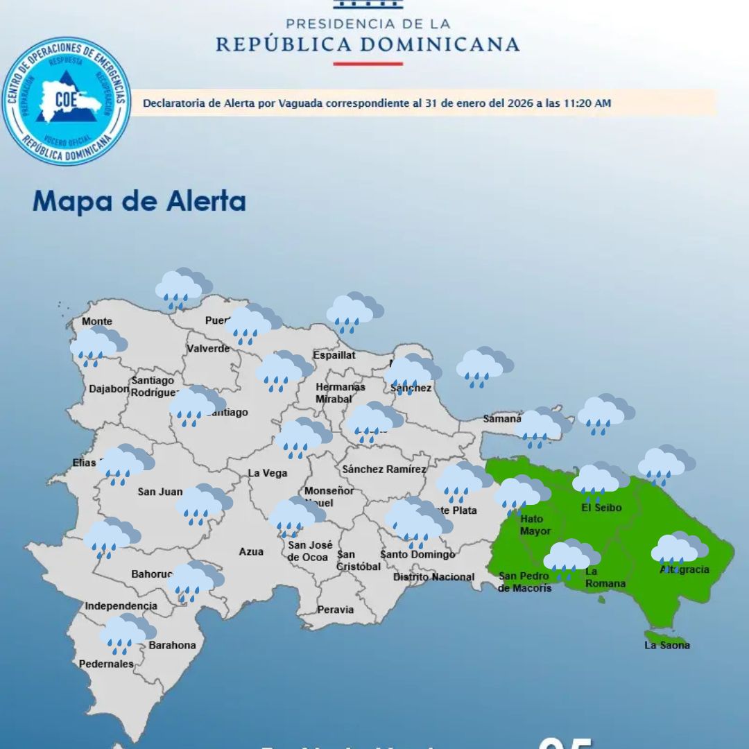 Desde la madrugada de hoy jueves se han registrado lluvias matutinas; según Indomet