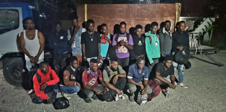Detienen 15 haitianos indocumentados en un camión cisterna en Navarrete