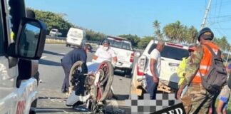 Dos personas perdieron la vida tras un accidente de tránsito en la autovía del Este, próximo al municipio Guayacanes