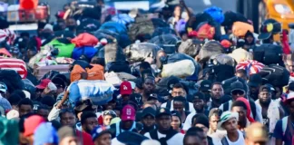 Migrantes haitianos protestan por sus condiciones