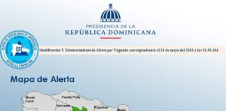 El Distrito Nacional y seis provincias en alerta amarilla por lluvias