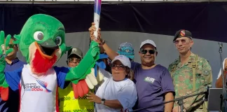 Barahona recibe la Llama de los Valores en la Ruta rumbo a los Juegos Centroamericanos y del Caribe 2026