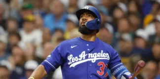 Teoscar Hernández jonronea e impulsa 6, Dodgers remontan y les ganan a los Cerveceros