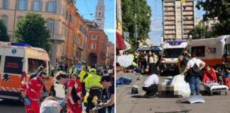 Coche embiste a una multitud en Italia
