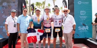 Francés Mathieu Lapeyre conquista el Ironman 70.3 Cap Cana, dominicano sube al podio con histórico tercer lugar