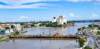 Hasta el momento no se pude transitar por el Puente flotante y paso a desnivel avenida 27 de Febrero