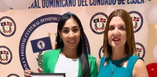 Desfile cultural dominicano del condado de ESSEX reconoce a la comunicadora Petromacorisana Sujeidy Urraca