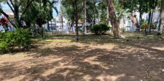 Parque Duarte de SPM arrabalizado y abandonado, mientras autoridades se hacen de la vista gorda