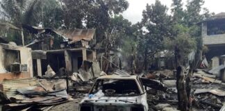 Incendio en Cambita Garabitos deja un fallecido y cuatro personas sin hogar