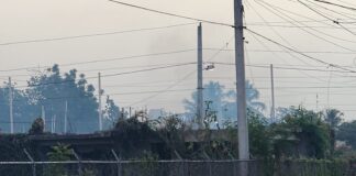 Residentes del Residencial Marina denuncian quema de basura detrás del cementerio de Santa Fe, en Villa Progreso dos
