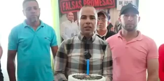 Alcalde de Tireo celebra cumpleaños a promesas incumplidas del gobierno