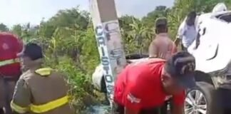 Una persona perdio la vida en un accidente de tránsito en la carretera San Pedro de Macorís–Ramón Santana
