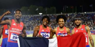 RD logra el oro en el relevo mixto 4×400 metros