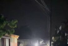 Residentes de la calle Alejandro Coradín del Pedro Justo Carrión en SPM, denuncian tres semanas sin energía eléctrica