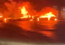 Residentes de La Otra Banda protestan por apagones en Higüey