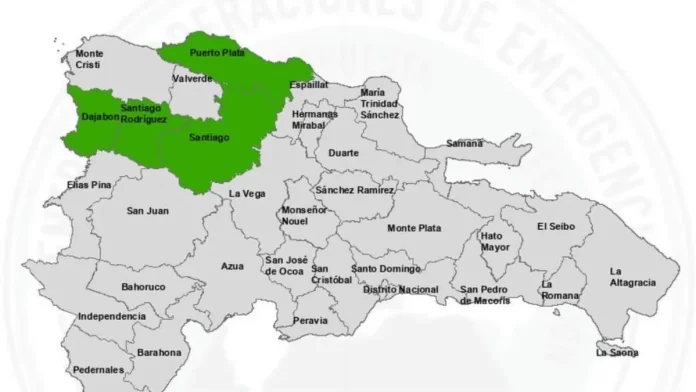 COE coloca 4 provincias en alerta verde este domingo