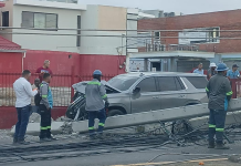 Varias personas resultan heridas tras accidente en la avenida Estrellá Sadhalá de Santiago
