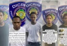Policía Nacional captura a cinco integrantes del listado de más buscados en San Pedro de Macorís