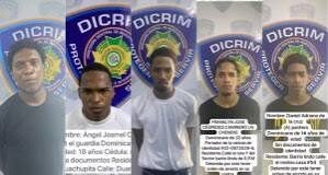 Policía Nacional captura a cinco integrantes del listado de más buscados en San Pedro de Macorís