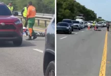 Motociclista muere tras accidente en la Autovía del Este