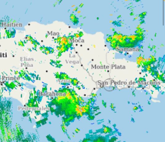 Se esperan lluvias para San Pedro de Macoris por efecto de una vaguada